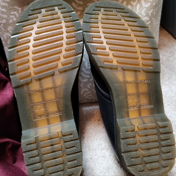 Dr. Martens Women's Black Leather 1461 Virginia Oxford Shoes - Size 8 - Picture 7 of 9